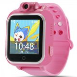 Ceas GPS Copii, iUni Kid730, 3G, DIGI Mobil, Touchscreen, GPS, LBS, Wi-Fi, Camera, buton SOS, Roz